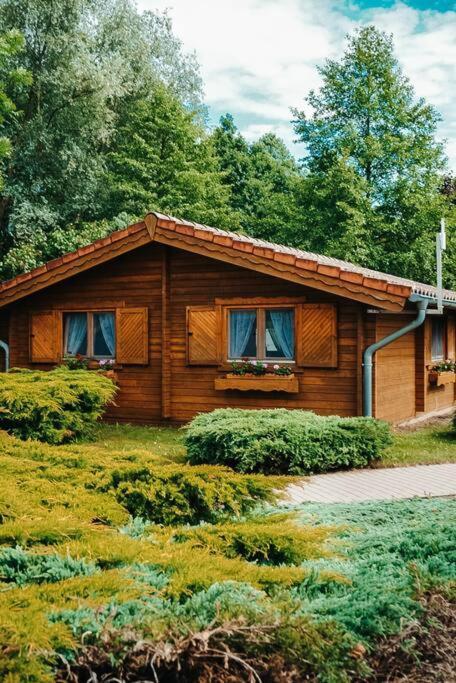 Holzhaus Direkt Am See Priepert Esterno foto