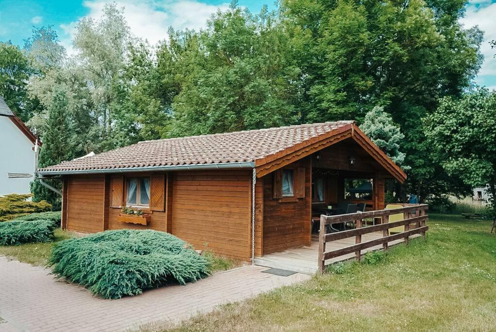 Holzhaus Direkt Am See Priepert Esterno foto